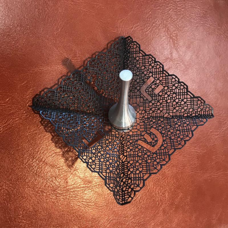 Black Lace Dreidel